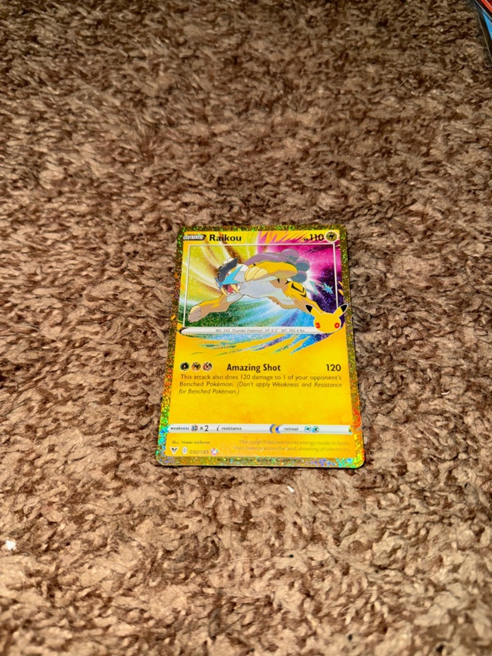 Raikou 30th Celebration Classic Collection 050 Pokemon Card